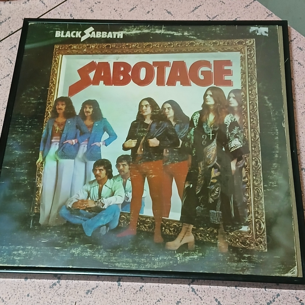 Framed album cover